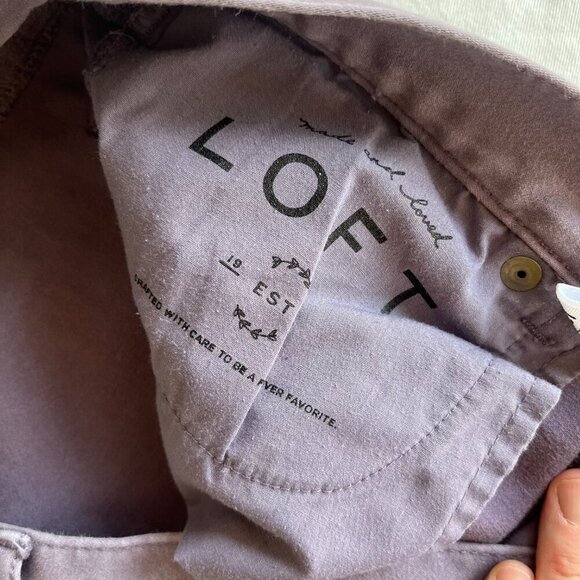 LOFT Purple Skinny Jeans High Waist - Picture 3 of 6